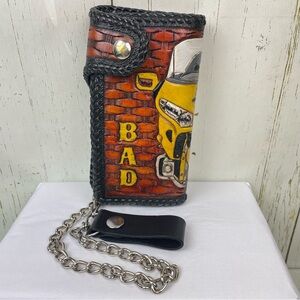 Genuine Leather Custom‎ Biker Wallet